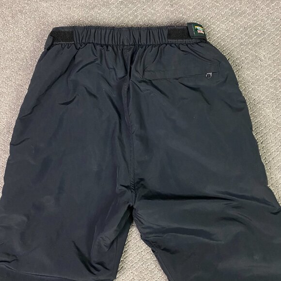Vintage LL Bean Snow Pants Women's Medium Black Full Side Zipper Insulated USA - Picture 6 of 14